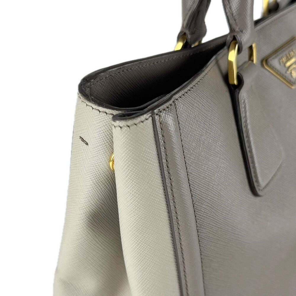 PRADA Gray Leather Shoulder Bag - Picture 6 of 13